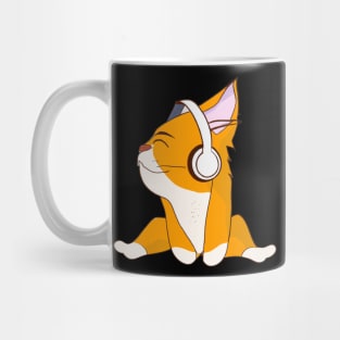 Music loving cat Mug